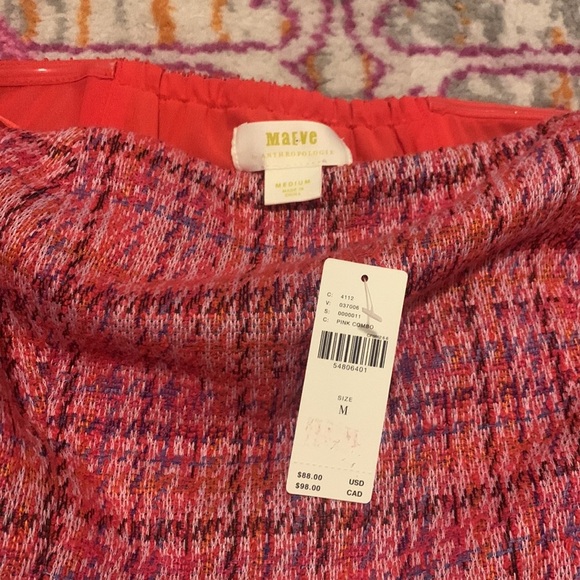 Anthropologie Maeve Shannon Tweed Peplum Top NWT Size Medium - Picture 5 of 6